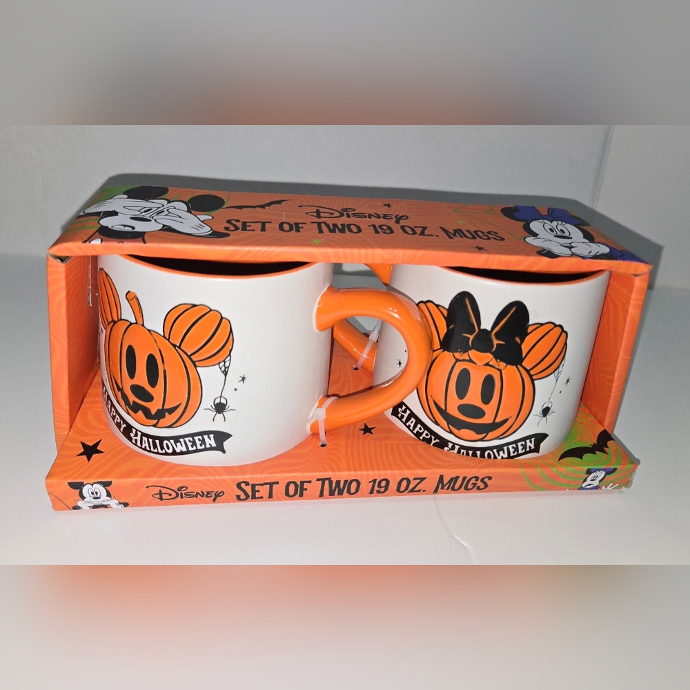 Disney Halloween Pumpkin Mugs Set
